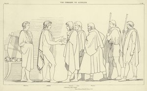 De ambassade naar Achilles door John Flaxman